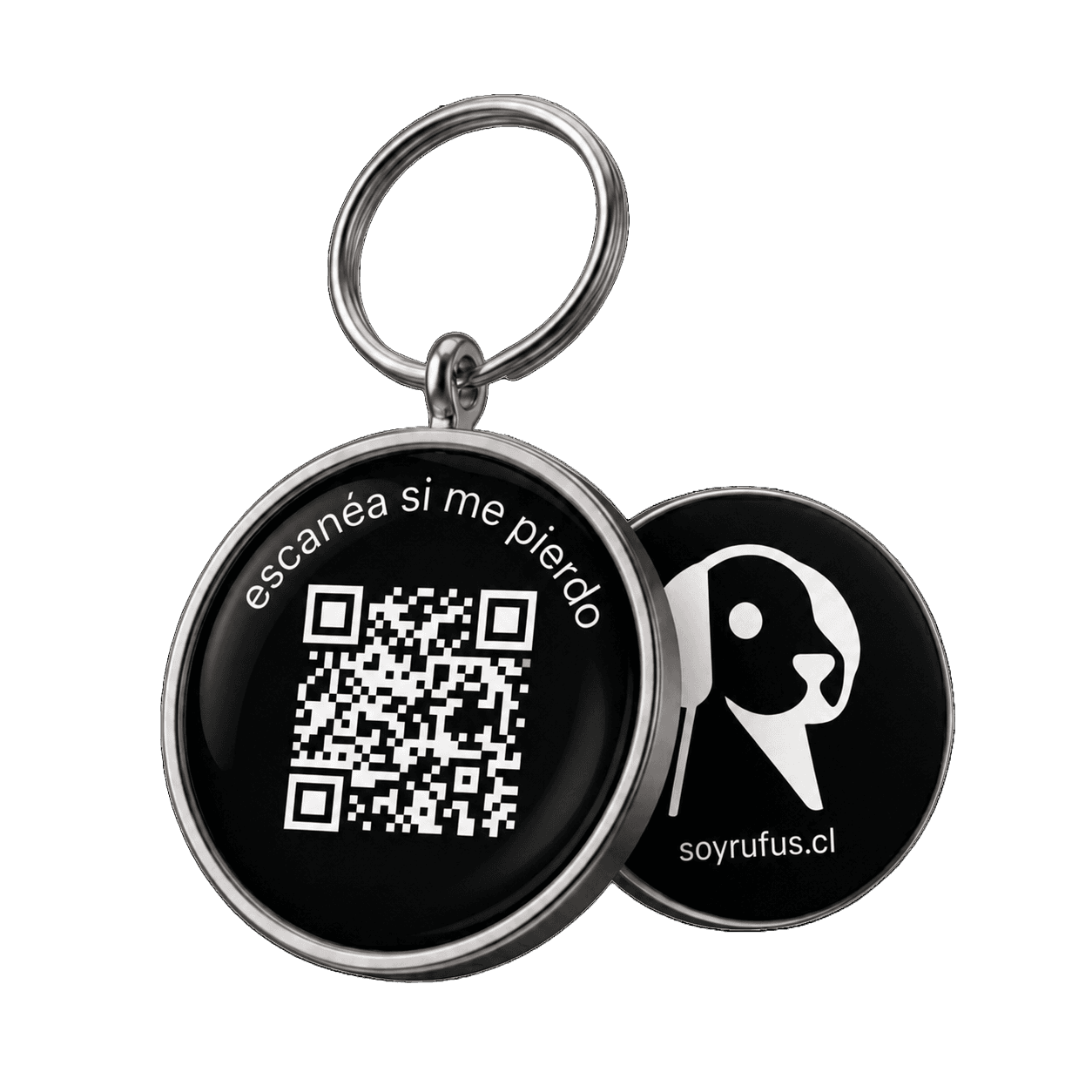 Placa Rufus — placa QR para mascotas